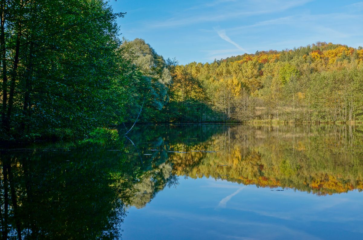 A lake in my hometown where they dropped bombs