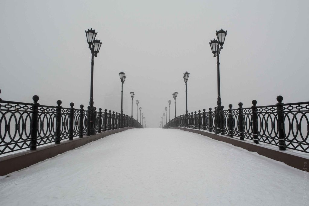 Misty bridge