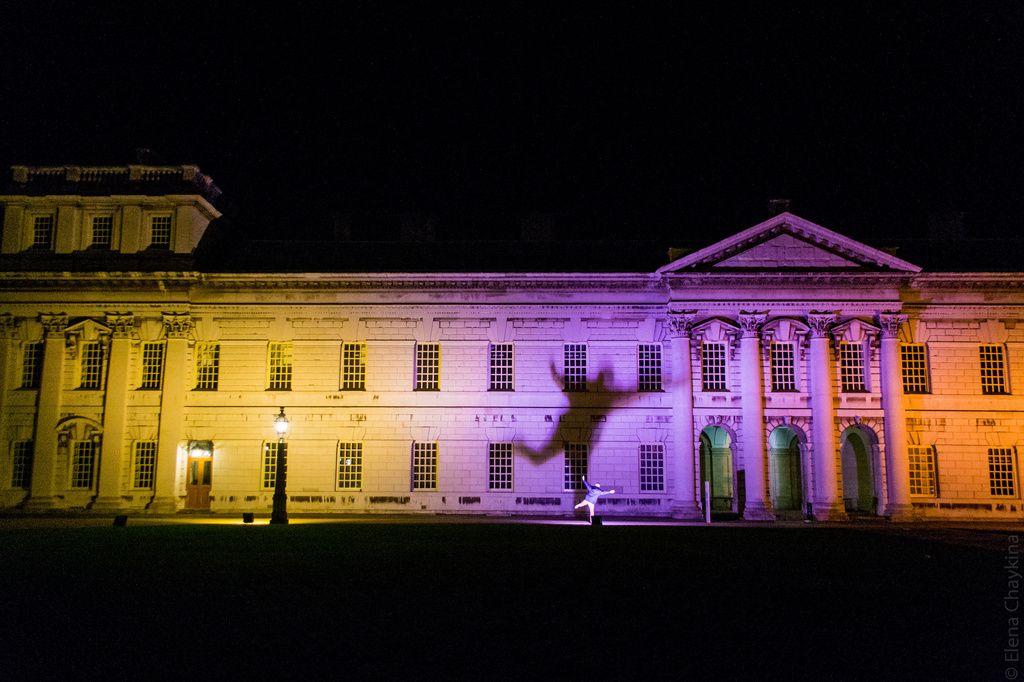 Spooky shadows at Greenwich University