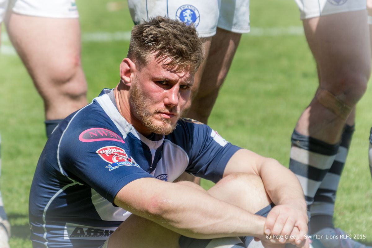 Swinton Lions' Shaun Robinson. iPro Cup Final 23rd May 2015