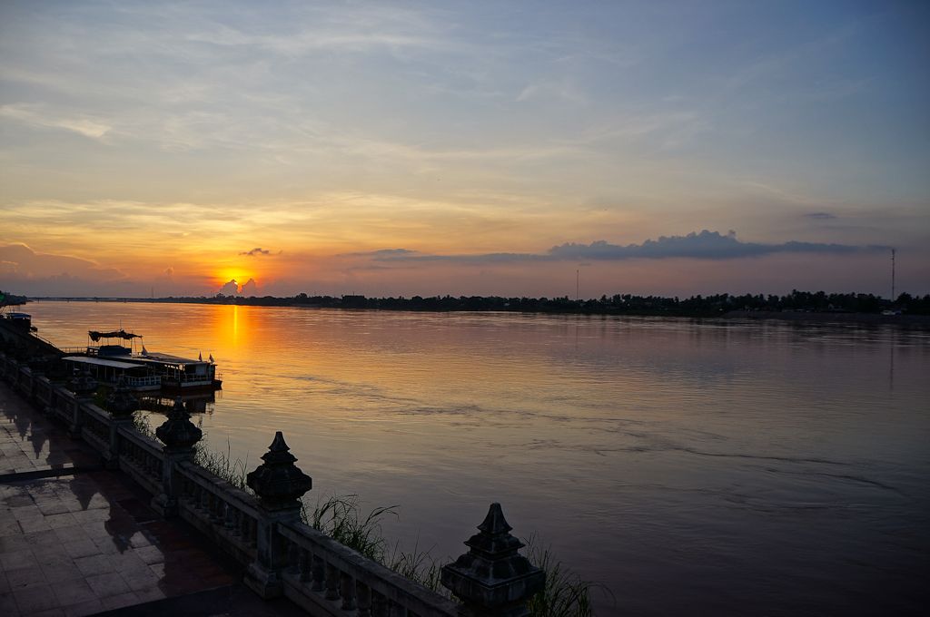 The Mekhong River, taken from Nong Khai, Thailand. There's Laos on the other side of the river.